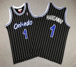 Youth Orlando Magic #1 Penny Hardaway Throwback black basketball jersey-XD