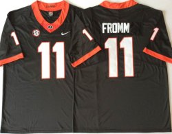 Georgia Bulldogs 11 Jake Fromm black College Football Color Rush Limited Jersey