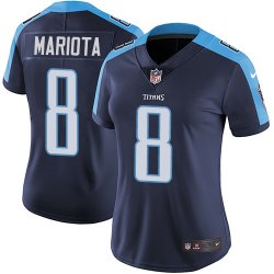 Women Tennessee Titans #8 Marcus Mariota Nike dark blue Color Rush Limited Jersey