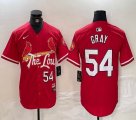 Nike St. Louis Cardinals #54 Sonny Gray Nike red majestic Baseball Jersey city version-BD