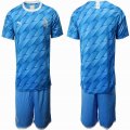 2019-2020 Olympique de Marseille blue soccer jersey away