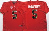 NCAA Stanford Cardinals #5 Christian McCaffrey red fashion college football jersey