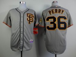 San Francisco Giants Gaylord Perry #36 Grey throwback MLB Jersey