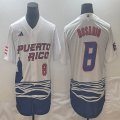 Puerto Rico #9 Baseball #8 Rosario White 2023 World Baseball Classic Replica Player Jersey