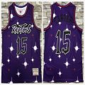 Toronto Raptors 15# Vince Carter purple with star nba jerseys-ty