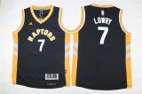 Youth Toronto Raptors #7 Kyle Lowry Black Stitched NBA Jerseys