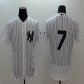 2016 New York Yankees #7 Mickey Mantle white elite baseball jersey