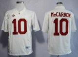 Alabama Crimson Tide A.J McCarron 10 white College Football Limited Jerseys