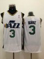 Utah Jazz #3 Trey Burke white adidas nba Jersey