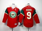 reebok Minnesota Wild Mikko Koivu 9# red nhl jerseys C patch