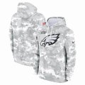 Philadelphia Eagles Nike Arctic Camo 2024 Salute to Service Club Fleece Pullover Hoodie