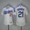 Los Angeles Dodgers #21 Yu Darvish white Flexbase Authentic Collection Jersey