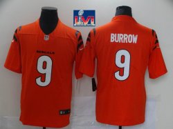 Nike Cincinnati Bengals #9 Joe Burrow orange Color Rush Limited Jersey-BD