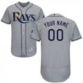 Custom Tampa Bay Rays gray Flexbase Authentic Collection Jersey