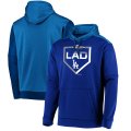 Los Angeles Dodgers Majestic 2019 Postseason Dugout Authentic Pullover Hoodie - Royal