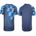 2022 World Cup Croatia team thailand version blue soccer jersey away