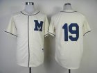 2014 Milwaukee Brewers #19 white blank mlb baseball jersey