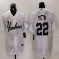 Nike New York Yankees #22 Juan Soto white MLB baseball Jersey Joint name -BD 06