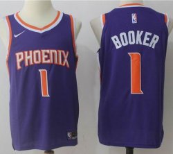 Nike Phoenix Suns #1 Devin Booker purple NBA basketball Jerseys