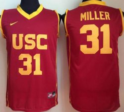 USC Trojans #31 Miller red ncaa basketball jersey