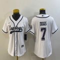 Youth Nike Mexico Cowboys #7 Trevon Diggs white baseball jerseys Joint name-BD