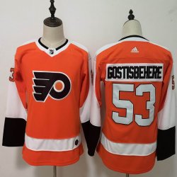 Youth Adidas Philadelphia Flyers #53 Shayne Gostisbehere orange hockey jersey