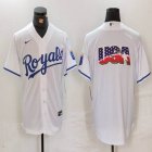 Nike Kansas City blank white majestic MLB jerseys-BD 01