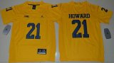 Youth Jordan Brand Michigan Wolverines Desmond Howard 21 College Football Limited Jersey - Yellow