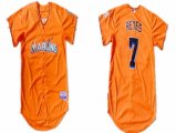 Florida Marlins #7 Jose Reyes Orange MLB Jerseys