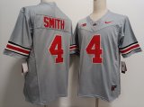 Ohio State Buckeyes #4 Jeremiah Smith gray college footbll jerseys-XST