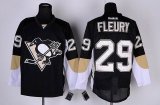 reebok NHL Pittsburgh Penguins #29 M.Fleury Black Jersey