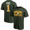 Men's Oakland Athletics Fanatics Branded Green 2018 Father's Day Number 1 Dad T-Shirt