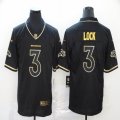 Nike Broncos #3 Drew Lock black gold throwback Color Rush Limited Jersey