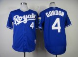 kansas city royals GORDON 4# blue mlb jersey