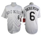 Colorado Rockies #6 Corey Dickerson white mlb jerseys