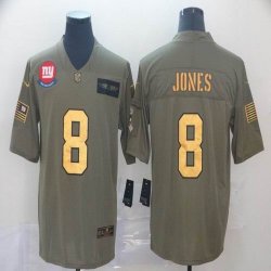 Nike New York Giants #8 Daniel Jones Salute to Service Retired Limited Jersey-BD 01