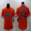 Nike Detroit Tigers #24 Miguel Cabrera orange Flexbase Authentic Collection Jersey-BD