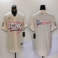 New York Yankees blank beige baseball jerseys Joint Name 04