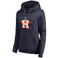 Houston Astros Women's Team Color Primary Logo Pullover Hoodie - Navy