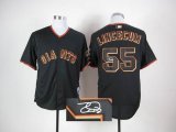 San Francisco Giants 55# lincecum black MLB Signature Jersey