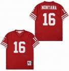 San Francisco 49ers 16 Joe Montana Red jersey