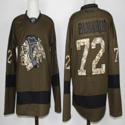 Chicago Blackhawks #72 Artemi Panarin Green Salute To Service hockey Jerseys