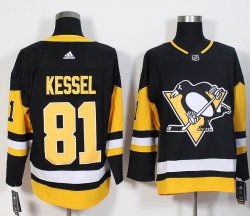 Adidas Pittsburgh Penguins #81 Phil Kessel Black NHL Jerseys