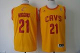 2014 Cleveland Cavaliers Andrew Wiggins 21 yellow Swingman nba jerseys