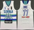 National Team # 77 Luka Doncic White Basketball Jerseys-LC