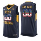 Custom West Virginia blue ncaa basketball jersey-1