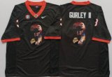 Georgia Bulldogs #3 Todd Gurley II black fashion college football jersey