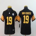 Youth Nike Pittsburgh Steelers 19 Smith-schuster black Color Rush Limited Jerseys-BD