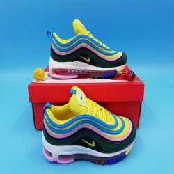 2019 Nike Air Max 97 yellow blue white shoes