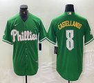 Nike Philadelphia Phillies #8 Castellanos green majestaic baseball jersey